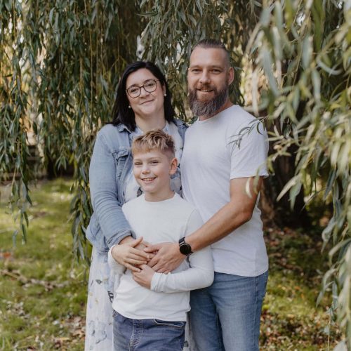 Familienshooting mit Schulkind